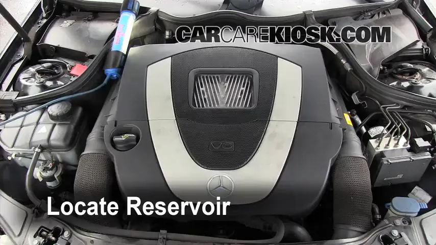 2007 Mercedes-Benz C230 Sport 2.5L V6 FlexFuel Líquido limpiaparabrisas Agregar líquido